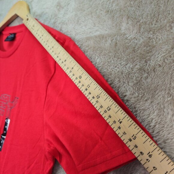 NWT Oakley T-Shirt Spellout Logo Tee 100% Cotton Red Short Sleeve Men's Size M - Picture 6 of 10